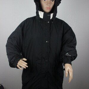 Head, Ski Two Layer Jacket, Women's M, Black, SOME WEAR AND TEAR
